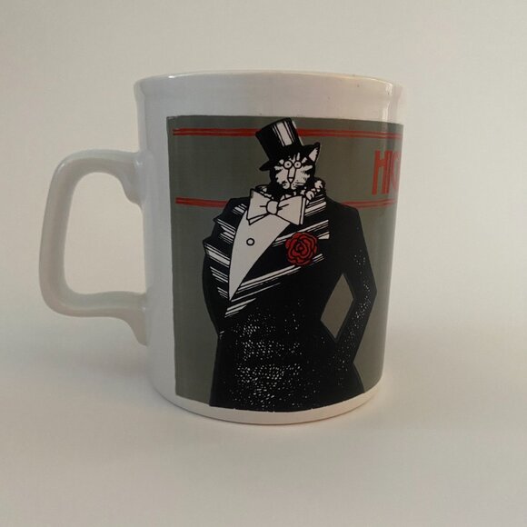 Dapper Kliban Cat Mug High Class Cat! Vintage Kiln Craft - Made In England - Picture 2 of 9